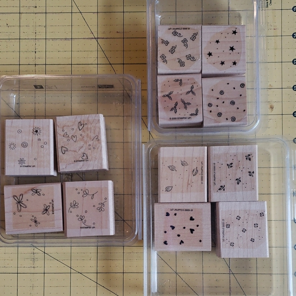 Wooden Stamp Set with Various Designs